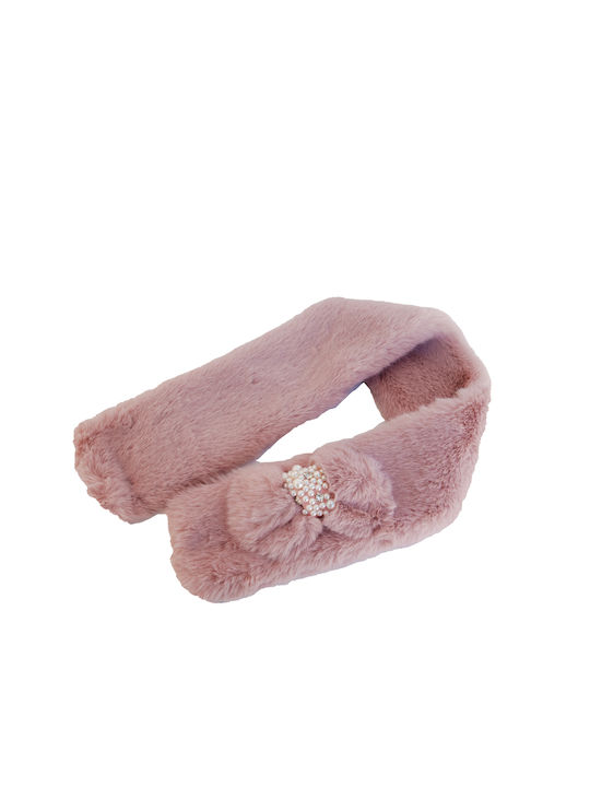 Vamore scarf - collar made of ecological fur, pink [60543]