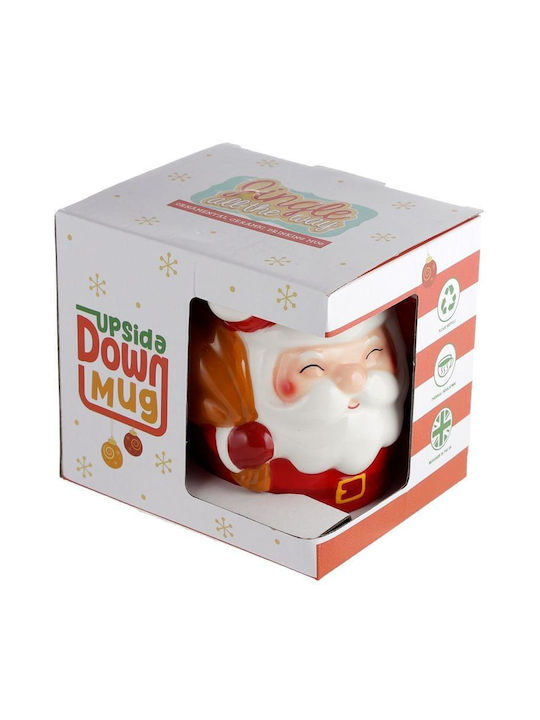 Puckator Christmas Mug Ceramic Red L12xH11xD12cm.
