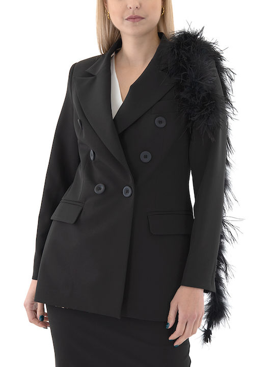 DOLCE DOMENICA BLAZER WOMEN DOLCE DOMENICA BLACK (W22-22224B)