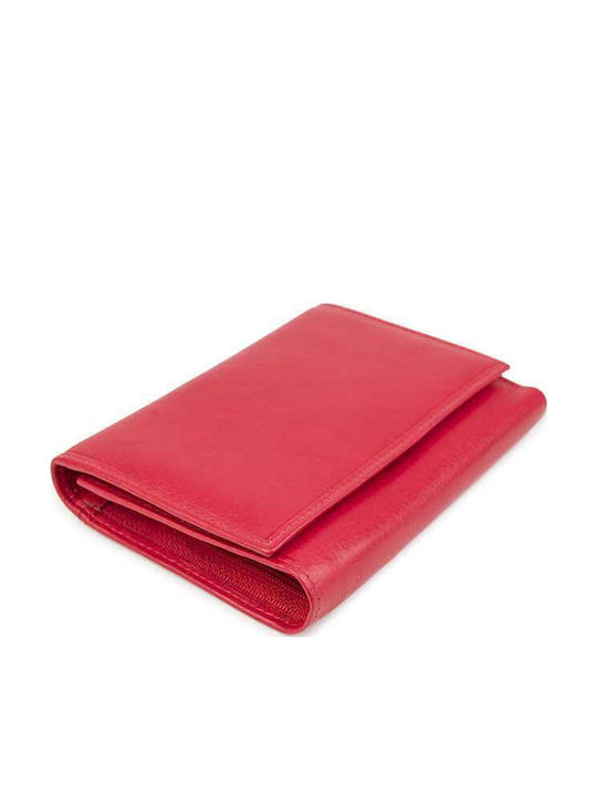 AN Large Leather Women's Wallet Classic Red