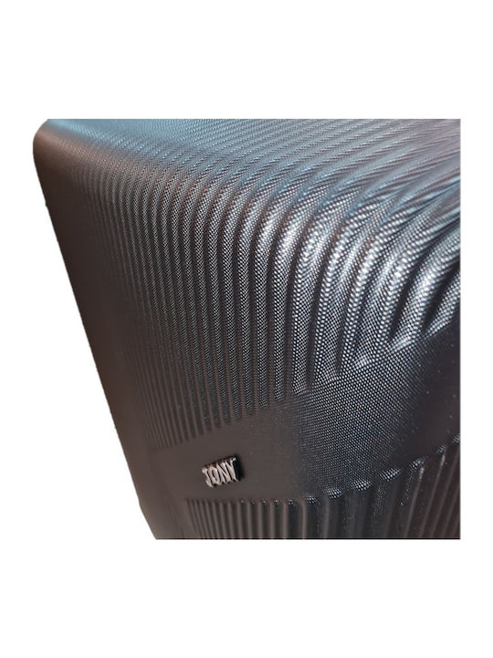 Ormi ESH312 Valize de Călătorie Dure Negre Înălțime Maximă 64cm cu 4 roți Set 2buc
