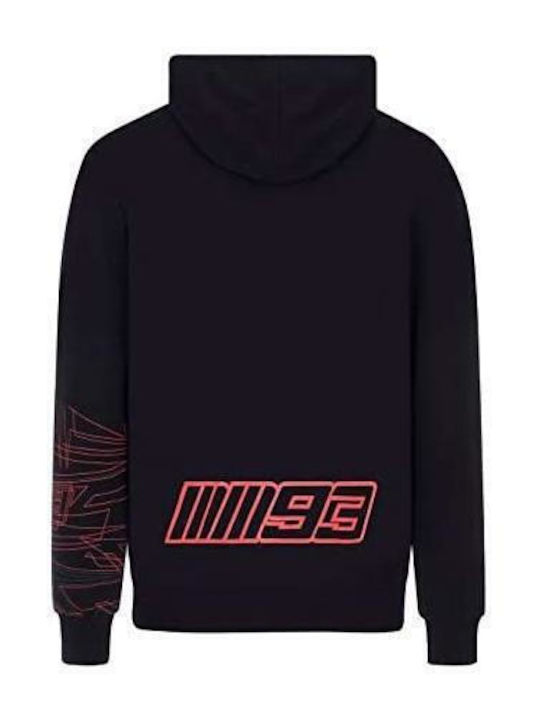 HOODIE JACKET SLEEVE LINES BLACK 2023003 | MARC MARQUEZ