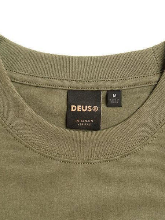 T-SHIRT PLAIN MILITARY TEE CLOVER| DEUS EX MACHINA