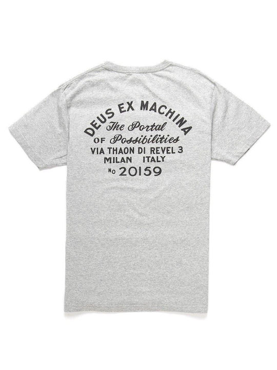 TRICOU MILANO ADDRESS TEE (21) GRI MARLE | DEUS EX MACHINA