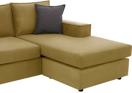 Monaco Colțar Canapea cu Unghi reversibil Galben 240x170x86cm.