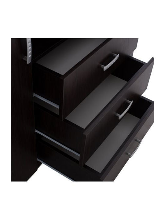 Μπουφές Adler Ξύλινος με Συρτάρια Wenge 120x45x85cm