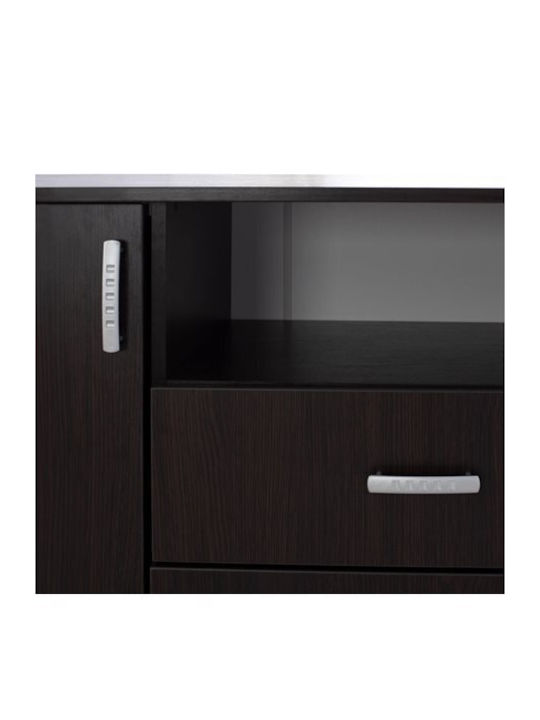 Μπουφές Adler Ξύλινος με Συρτάρια Wenge 120x45x85cm