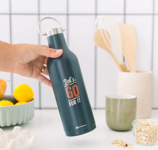 Mr. Wonderful Ok Let's Go for It Μπουκάλι Θερμός Ανοξείδωτο BPA Free 500ml Πολύχρωμο