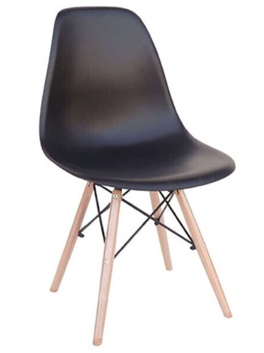 Dining Room Loft 5pcs Black 120x80cm