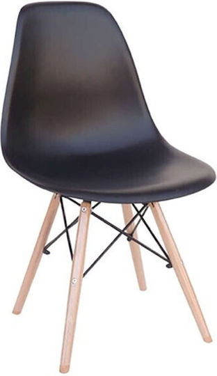 Τραπέζι Κουζίνας Loft με 4 Καρέκλες 120x80εκ. Black
