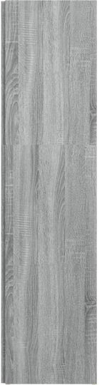Eckbibliothek Grau Sonoma 33x33x132cm