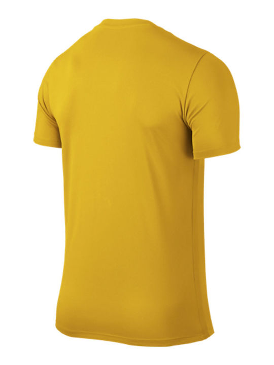 Nike Park VI JSY Αθλητικό Ανδρικό T-shirt Κίτρινο Μονόχρωμο