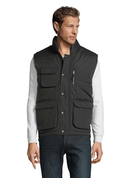 Viper Men's Sleeveless Jacket Waterproof Gray