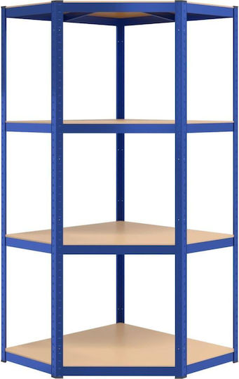 vidaXL Ecke Dexion Regal Verzinkt 75x75x160cm 152852