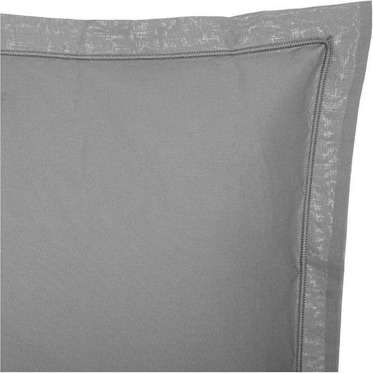 Atmosphera Oxford Pillowcase Oxford Gray 50x70cm