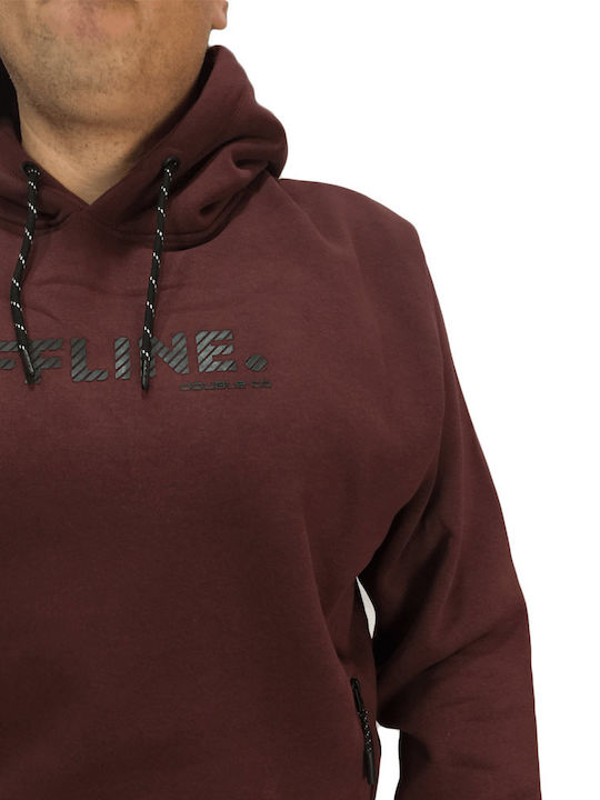 Sweatshirts Für Herren Mit Burgundischer Kapuze