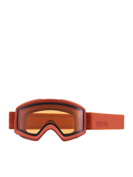Anon Helix 2.0 Perceive Μάσκα Σκι & Snowboard Ενηλίκων Πορτοκαλί με Φακό Καθρέπτη σε Κόκκινο Χρώμα Anon Helix 2.0 Perceive Μάσκα Σκι & Snowboard Ενηλίκων Πορτοκαλί με Φακό Καθρέπτη σε Κόκκινο Χρώμα