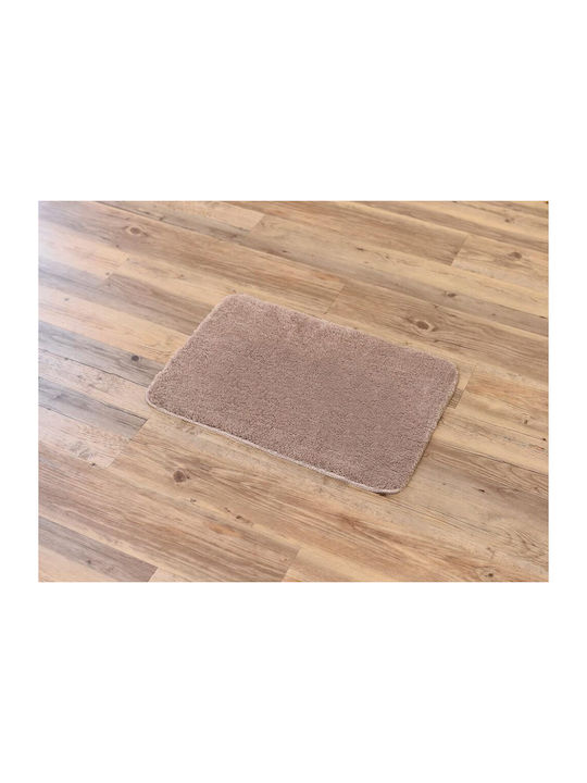 Evideco Badematte Mikrofaser Rechteckig 7732165 Beige 40x60cm