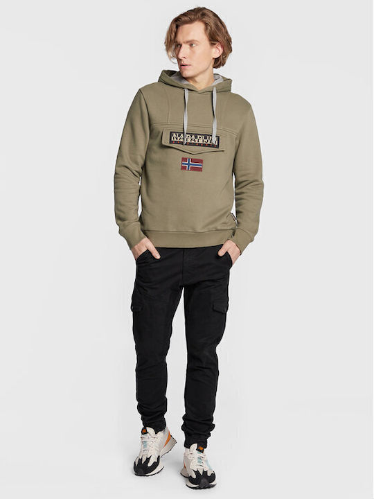 Burgee Wint 2 Sweatshirt with Hood Khaki
