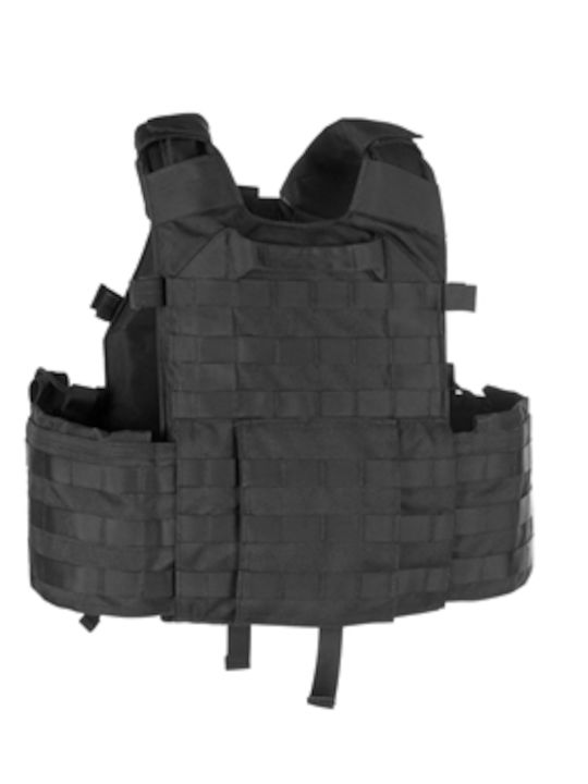 Invadergear Kampfweste 6094A-RS Black Schwarze Kampfweste
