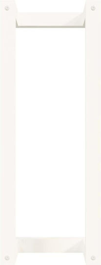 vidaXL Ράγα Μπάνιου Μονή Επιτοίχια με Βίδες ​60x60cm Λευκή