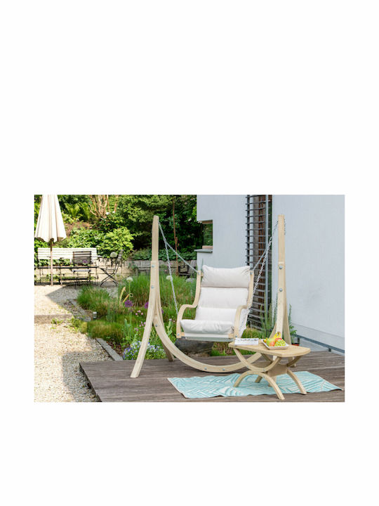 Fat Fabric Swing Ecru with 120kg Maximum Weight Capacity L158xW60xH111cm