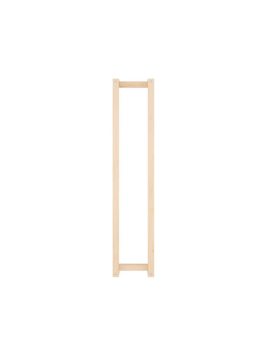 vidaXL Ράγα Μπάνιου Μονή Επιτοίχια με Βίδες ​110x110cm Καφέ