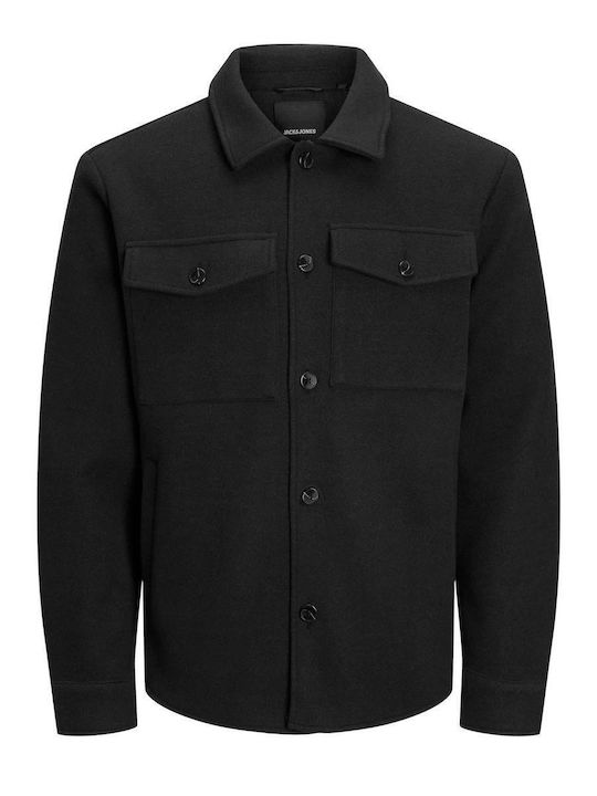 Μακρυμάνικo Overshirt Μαύρο