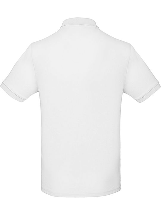 B&C Inspire Men's Short Sleeve Promotional Blouse White