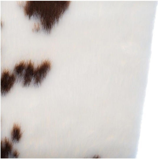 Covor Rectangular Brown - White