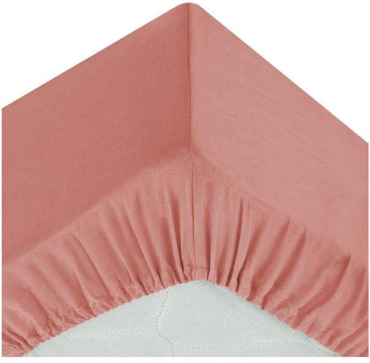 Atmosphera Cearșaf Super dublu cu Elastic 160x200cm. Somon
