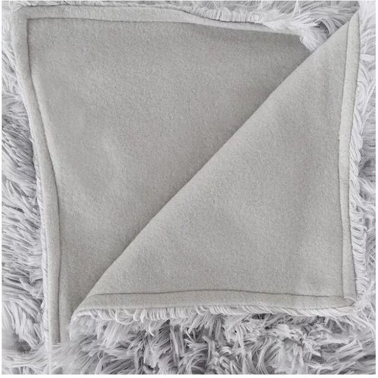 Atmosphera Ριχτάρι Πολυθρόνας Fleece 120x160εκ. Γκρί
