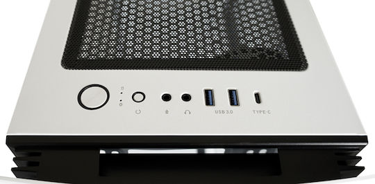 LC-Power Bright Sail X Гейминг Midi Tower Компютърна кутия със страничен прозорец Бял