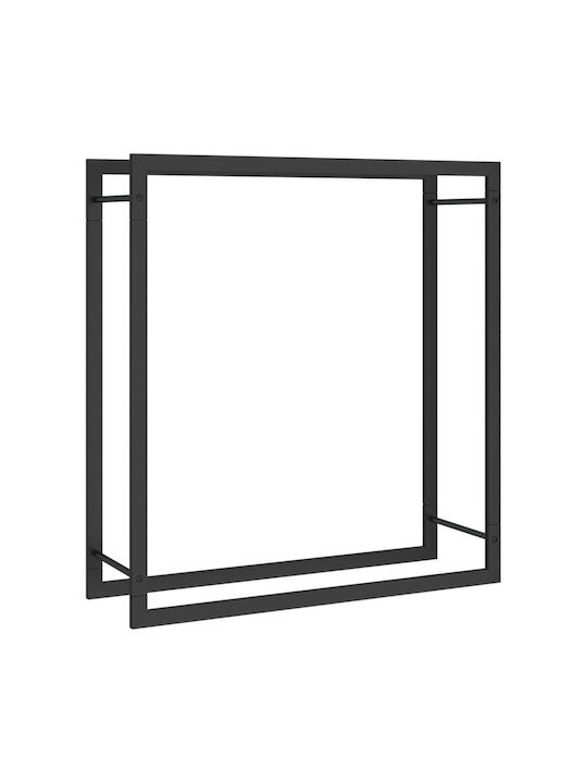 vidaXL Metallisch Regal Holzlagerung 80x28x86cm