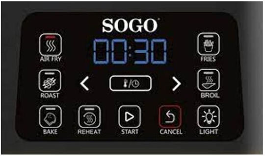 Sogo Air Fryer 4lt Black FRE-SS-10820