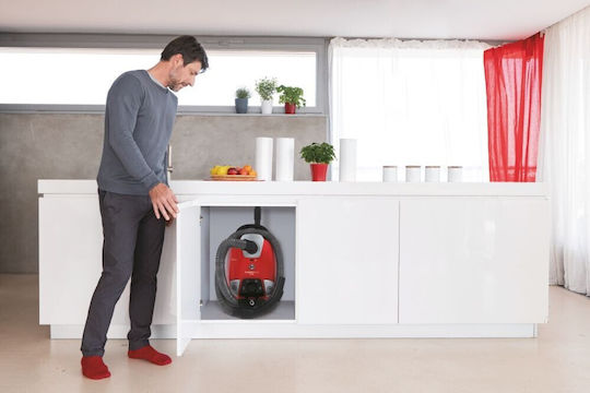 Hoover HE310HM 011 Ηλεκτρική Σκούπα 850W με Σακούλα 3.5lt Κόκκινη