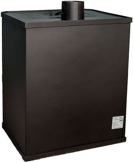 Prity WD Μεταλλική Ξυλόσομπα 15kW Μαύρη