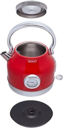 Sogo Електрическа Кана 1.8л 2200W Червена