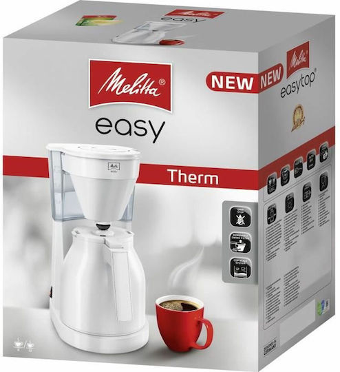 Melitta Easy Therm Filter Coffee Machine 1080W White