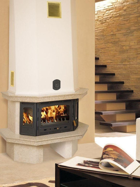 Prity TC W28 Wood Fireplace Insert with Prismatic Window 33kW