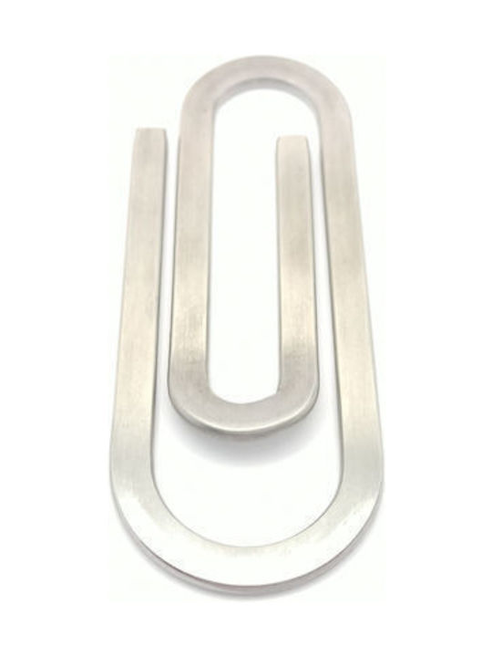 Clips de bani din oțel inoxidabil argintiu cu design de ac pentru cravată