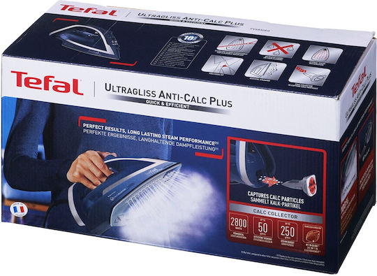 Tefal Ultragliss Plus Σίδερο Ατμού 2800W με Συνεχόμενη Παροχή Ατμού 50gr/min