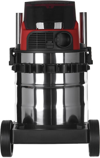 Einhell Tevc 36/25 Li Ssolo Επαναφορτιζόμενη Σκούπα Υγρών / Στερεών Χωρίς Φορτιστή και Μπαταρία με Ανοξείδωτο Κάδο 25lt