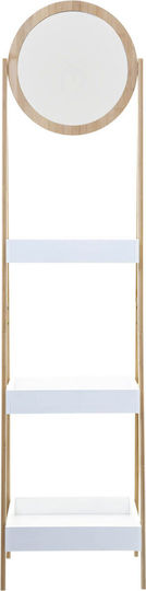 5Five JJA Επιδαπέδια Ραφιέρα Μπάνιου Bamboo με 3 Ράφια 40x39x160cm