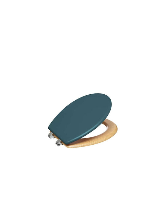 Capac WC Din Lemn 46.5x36cm Albastru