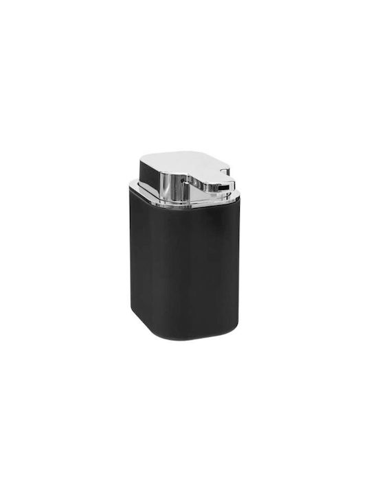 Aria Trade 169131A Tabletop Plastic Dispenser for the Kitchen with Sponge Holder Black