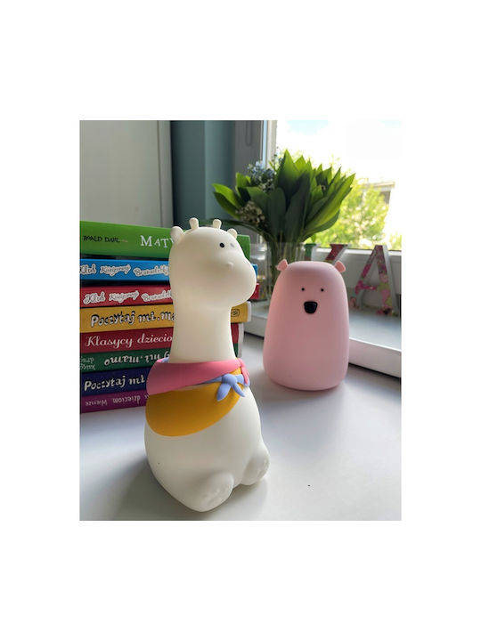 Rabbit & Friends Φωτάκι Νυκτός LED Καμηλοπάρδαλη USB Λευκό