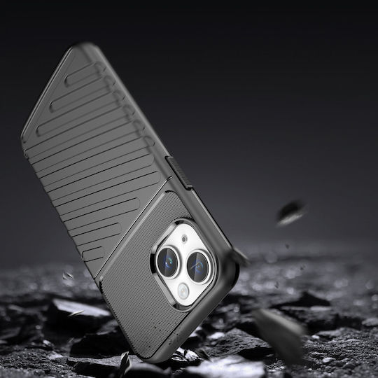 Hurtel Thunder Back Cover Silicone Black (iPhone 14)