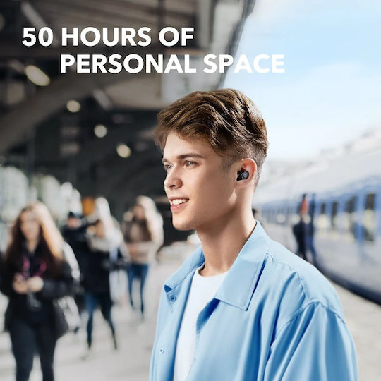 Soundcore by Anker Space A40 In-ear Bluetooth Handsfree Ακουστικά με Θήκη Φόρτισης Μαύρα