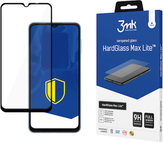 3MK HardGlass Max Lite 0.3mm Full Face Tempered Glass (Poco C40)
